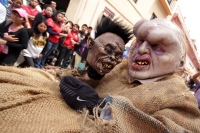 Lunes 2e de septiembre del 2014. San Cristóbal de las Casas. Los personajes y danzantes se encuentran en el Llamado de los Festejos de la Señora de la Merced.