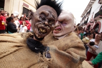Lunes 2e de septiembre del 2014. San Cristóbal de las Casas. Los personajes y danzantes se encuentran en el Llamado de los Festejos de la Señora de la Merced.
