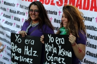 Domingo 25 de noviembre del 2018. Tuxtla Gutiérrez. Durante el Dí­a Internacional para Erradicar La Violencia Hacia Las Mujeres.