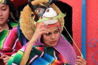 Jueves 18 de enero del 2018. Suchiapa. Las mujeres danzantes de Suchiapa. La participación de las jóvenes dentro de las danzas tradicionales de la comunidad es visible cada año cuando portan los vistosos trajes festivos del Parachico y el Torito en las