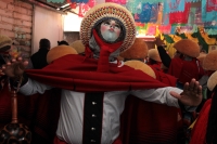 Lunes 15 de enero del 2018. Chiapa de Corzo. Los Parachicos inician el recorrido tradicional esta mañana en la Fiesta Grande de Enero...