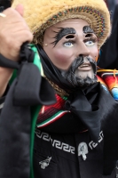 Miércoles 15 de enero del 2014. Chiapa de Corzo. Esta mañana da inicio al tradicional recorrido de Los Parachicos donde estos personajes vestidos con sarapes y mascaras de madera bailan y gritan vivas a los Patronos de esta comunidad de la Ribera del Rio 