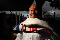Miércoles 15 de enero del 2014. Chiapa de Corzo. Esta mañana da inicio al tradicional recorrido de Los Parachicos donde estos personajes vestidos con sarapes y mascaras de madera bailan y gritan vivas a los Patronos de esta comunidad de la Ribera del Rio 