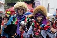 Lunes 18 de enero del 2016. Chiapa de Corzo. Chiapanecas y Parachicos recorren las calles de la colonial ciudad de la ribera del rio Grijalva durante las celebraciones patronales en la fiesta Grande de Chiapas.
