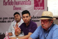 Jueves 28 de mayo del 2015. Tuxtla Gutiérrez. Ignacio Irys Salomón, presidente del Partido Humanista de México en la reunión que sostiene con candidatos en el estado de Chiapas.