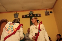 Domingo 24 de diciembre del 2017. Tuxtla Gutiérrez. La danza de los pastores es realizada de manera ceremonial por las familias de la comunidad Zoque acompañando el Nacimiento o Belén...