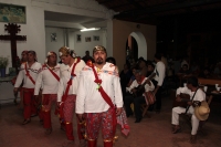 Domingo 24 de diciembre del 2017. Tuxtla Gutiérrez. La danza de los pastores es realizada de manera ceremonial por las familias de la comunidad Zoque acompañando el Nacimiento o Belén...