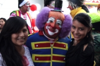 Lunes 8 de diciembre del 2014. Tuxtla Gutiérrez. Esta tarde los payasitos de Chiapas y de algunos estados del país así como representantes de Centroamérica se reúnen en el parque Morelos-Bicentenario para celebrar el Día del Payaso.