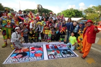Miércoles 12 de octubre del 2016. Foto/Emilio Broissin/René Arauxo. Durante la manisfestación de Los Payasos de Tuxtla
