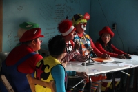 Martes 11 de octubre del 2016. Tuxtla Gutiérrez. Los payasos del sureste de México llaman a los ciudadanos del sureste a respetar a las familias de artistas quienes ya que después de que varios bromistas usan disfraces para agredir a transeúntes en varias
