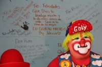 Martes 11 de octubre del 2016. Tuxtla Gutiérrez. Los payasos del sureste de México llaman a los ciudadanos del sureste a respetar a las familias de artistas quienes ya que después de que varios bromistas usan disfraces para agredir a transeúntes en varias