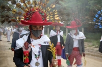 202100801. Tuxtla G. El ritual de Petición de Lluvia se realiza este primer domingo de Agosto; los ejidatarios teraleños  piden a la comunidad Zoque la procesión de las Vírgenes de Copoya