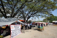 Lunes 30 de septiembre del 2013. Tuxtla Gutiérrez. La toma de las instalaciones de Pemex por el magisterio democrático será de manera indefinida por lo que peligra el abasto del combustible en las gasolineras locales.