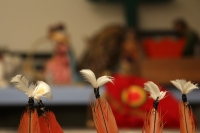 Miércoles 15 de febrero del 2017. El penacho de la danza de la pluma de guacamaya. La elaboración del atuendo de los danzantes de la danza de la pluma de guacamaya o carnaval es elaborado siguiendo la ritualidad que es conservada y transmitida a las nueva