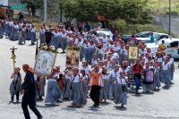 Jueves 12 de diciembre del 2019. Tuxtla Gutiérrez. Peregrinos durante la procesión de la Virgen de Guadalupe