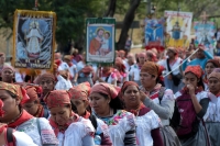 Jueves 12 de diciembre del 2019. Tuxtla Gutiérrez. Peregrinos durante la procesión de la Virgen de Guadalupe