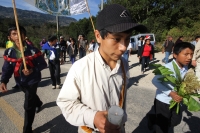 Inicia caminata por la paz, memoria y en contra de la impunidad en el Aniversario Acteal.