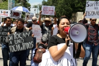 Sábado 22 de septiembre del 2018. Tuxtla Gutiérrez. Continúan las protestas de los trabajadores de medios de comunicación por el asesinato del periodista en Yajalón, Chiapas.