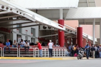 Viernes 18 de octubre del 2013. Tuxtla Gutiérrez. Esta mañana fueron tomadas varias plazas comerciales por el movimiento magisterial en la capital de Chiapas.