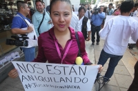 Lunes 3 de agosto del 2015. Chiapa de Corzo. Periodistas de Chiapas en marcha por el asesinato del fotoperiodista Rubén y 4 mujeres en un departamento de la col Narvarte en el DF.