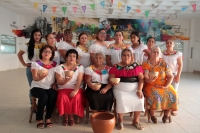 Domingo 18 de marzo del 2018. Tuxtla Gutiérrez. El dí­a del pozol.  Las maestras pozoleras se preparan para el dí­a de esta bebida tradicional tuxtleca.