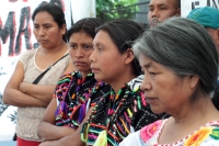 Jueves 18 de julio del 2019. Tuxtla Gutiérrez. Organziaciones de DDH y las familias de los presos indígenas se manifiestan este medio día en la Plaza Central