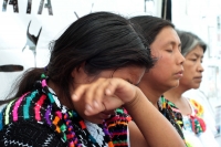 Jueves 18 de julio del 2019. Tuxtla Gutiérrez. Organziaciones de DDH y las familias de los presos indígenas se manifiestan este medio día en la Plaza Central