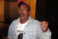 Jueves 4 de julio del 2013. San Cristóbal de las Casas. Foto/Miradasur.  El grupo de indígenas presos militantes de la agrupación conocida como Adherentes de la Sexta Declaración de la Selva Lacandona y que esta tarde fueran liberados del Penal Número 5 r