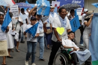 Sábado 21 de septiembre del 2019. Tuxtla Gutiérrez. Durante la marcha en contra de la legalización del aborto en Chiapas