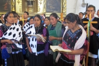 Martes 4 de septiembre del 2012. San Cristóbal de las Casas, Chiapas. Indígenas de las comunidades de los altos realizan una  peregrinación y jornada de oración dedicada a la libertad de maestro Alberto Patishtan y a las víctimas de quienes como los márti