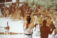 Ramón Córdoba, editor de Libros Alfagüara, durante su presentación en el auditorio del Centro cultural Jaime Sabines de Tuxtla Gutiérrez, durante el Día del Libro y el Derecho de Autor.