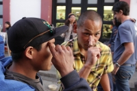 Domingo 25 de enero del 2015. San Cristóbal de las Casas. El rap urbano reúne en el andador turístico a sus representantes de Japón y de Sancris esta tarde.