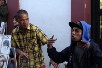 Domingo 25 de enero del 2015. San Cristóbal de las Casas. El rap urbano reúne en el andador turístico a sus representantes de Japón y de Sancris esta tarde.