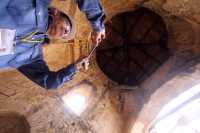 Martes 29 de noviembre del 2016. Chiapa de Corzo. El templo de San Sebastián construido en el siglo XVII revela su importancia durante el proceso histórico de esta ciudad y del estado de Chiapas durante su rehabilitación la cual se encuentra en su segunda