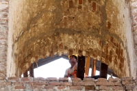 Martes 29 de noviembre del 2016. Chiapa de Corzo. El templo de San Sebastián construido en el siglo XVII revela su importancia durante el proceso histórico de esta ciudad y del estado de Chiapas durante su rehabilitación la cual se encuentra en su segunda