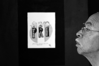 Sábado 10 de junio del 2017. Tuxtla Gutiérrez. Retratos. Durante la presentación de Pepe Reveles y  la inauguración de caricaturas dentro del aniversario del proyecto Código Sur de Sergio Melgar.