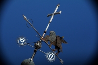 Miércoles 10 de enero del 208. Tuxtla Gutiérrez. El León, sí­mbolo de San marcos adorna la veleta que adorna la torre mayor de la catedral de San Marcos