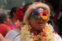 Viernes 25 de abril del 2014. Tuxtla Gutiérrez. La Flor de Mayo es la protagonista de las festividades patronales de San Marcos en la capital del estado de Chiapas, donde La Ensarta y la procesión a la usanza de los indígenas Zoques lleva a punto culminan