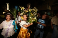 Jueves 16 de agosto del 2012. Tuxtla Gutiérrez, Chiapas. Esta madrugada los habitantes del Barrio de San Roque realizan el recorrido de las imágenes religiosas por las calles y avenidas de esta ciudad como parte de las actividades tradicionales de esta ve