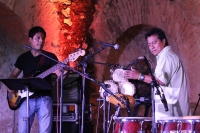Sábado 6 de diciembre. Chiapa de Corzo.  El ensamble de Percusiones Latinas dentro del Festival De San Sebastián que se realiza en las diferentes iglesias y plazuelas de la  colonia ciudad ribereña ubicada en las márgenes del rio Grijalva.