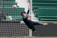 Miércoles 8 de octubre del 2014. Tuxtla Gutiérrez. Aspectos del entrenamiento de la selección nacional de México interrumpida pos sus visitantes.