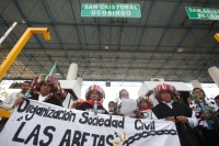 Jueves 19 de marzo del 2015. Chiapa de Corzo. Los Sembradores de la Paz se presentan como el nuevo Concejo de Pacificación al interior de la Sociedad Civil Las Abejas, quienes replantean su estructura social y de acciones al tomar la caseta de cobro de la