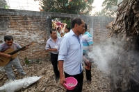 Viernes 9 de diciembre del 2016. Tuxtla Gutiérrez. La  Casita de la Siembra Zoque. Uno de los rituales más importantes dentro de El costumbre Zoque es la elaboración de la Casita de la Siembra, ceremonia realizada con carácter propiciatorio y adivinatorio