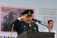 Jueves 5 de mayo del 2016. Tuxtla Gutiérrez. La clase 1997 del Servicio Militar Nacional presenta esta mañana el juramento de bandera en la ceremonia conmemorativa de la Batalla de Puebla en 1862.
