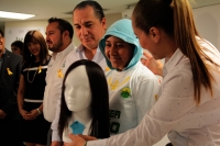 Jueves 15 de febrero del 2018. Tuxtla Gutiérrez. Los Súper Niños reciben incentivos para continuar su lucha contra las enfermedades en el dí­a Internacional de los niños con cáncer, esta mañana  en el Hospital de Especialidad Pediátricas de Chiapas