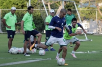 Martes 5 de abril del 2016. Tuxtla Gutiérrez. Aspecto del entrenamiento inter-escuadras del equipo de fut bol mexicano de primera división Jaguares de Chiapas.