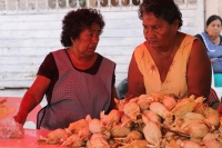 Martes 21 de febrero del 2017. Tuxtla Gutiérrez. Las mujeres de la comunidad Zoque elaborando las ofrendas y comida cuenta de la pedida de las vírgenes en casa de los Sres. Reneyra Coello y César Ramos
