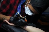 Viernes 12 de mayo del 2017. Tuxtla Gutiérrez. Los prestigiosos artistas del tatuaje en sureste de México se reúnen  en el Primer Festival del Tatuaje que se realiza este fin de semana en las instalaciones de la Universidad Autónoma de Chiapas.