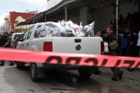 Miércoles 30 de octubre del 2019. Tuxtla Gutiérrez. Operativo  de las corporaciones policiacas para decomisar calzado clonado en el centro de la ciudad