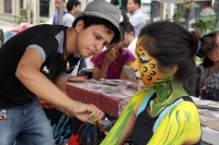 Domingo 5 de mayo del 2016. Tuxtla Gutiérrez. Artistas y ecologistas se reúnen durante el segundo Terra Fest realizado esta mañana en el Parque de la Juventud.